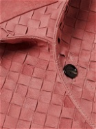 Bottega Veneta - Intrecciato Suede Overshirt - Pink