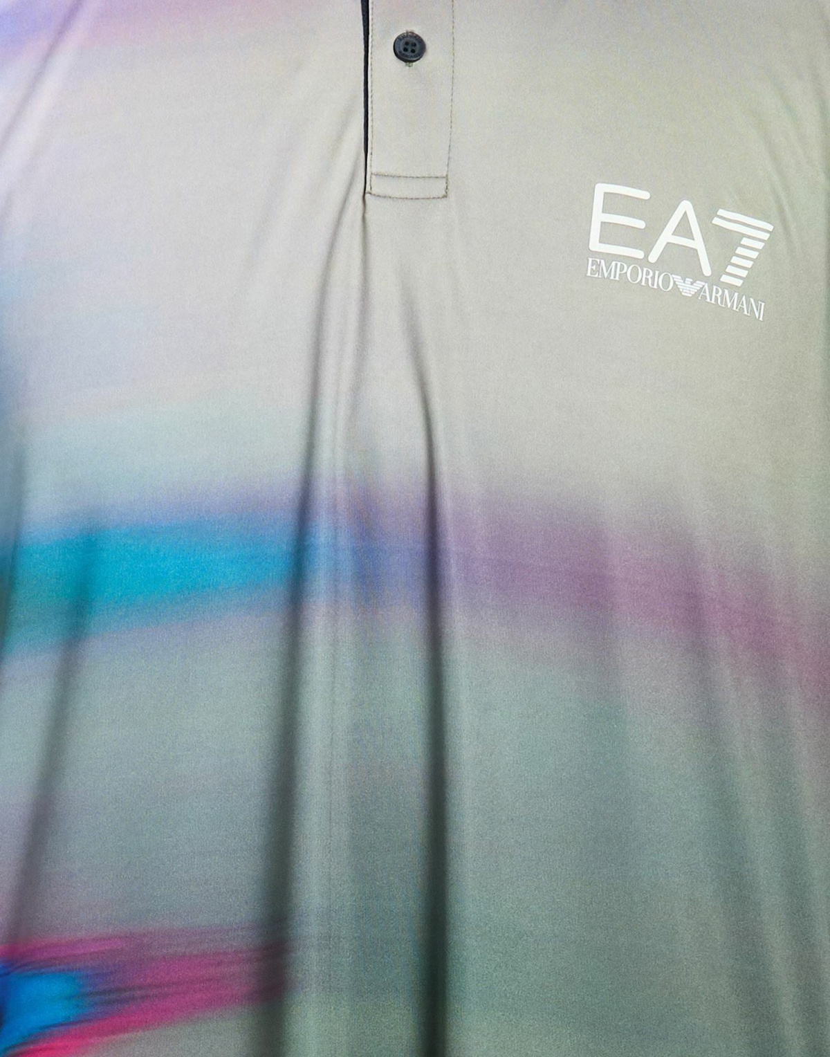 Ea7 Mens Polo shirt in Sage green