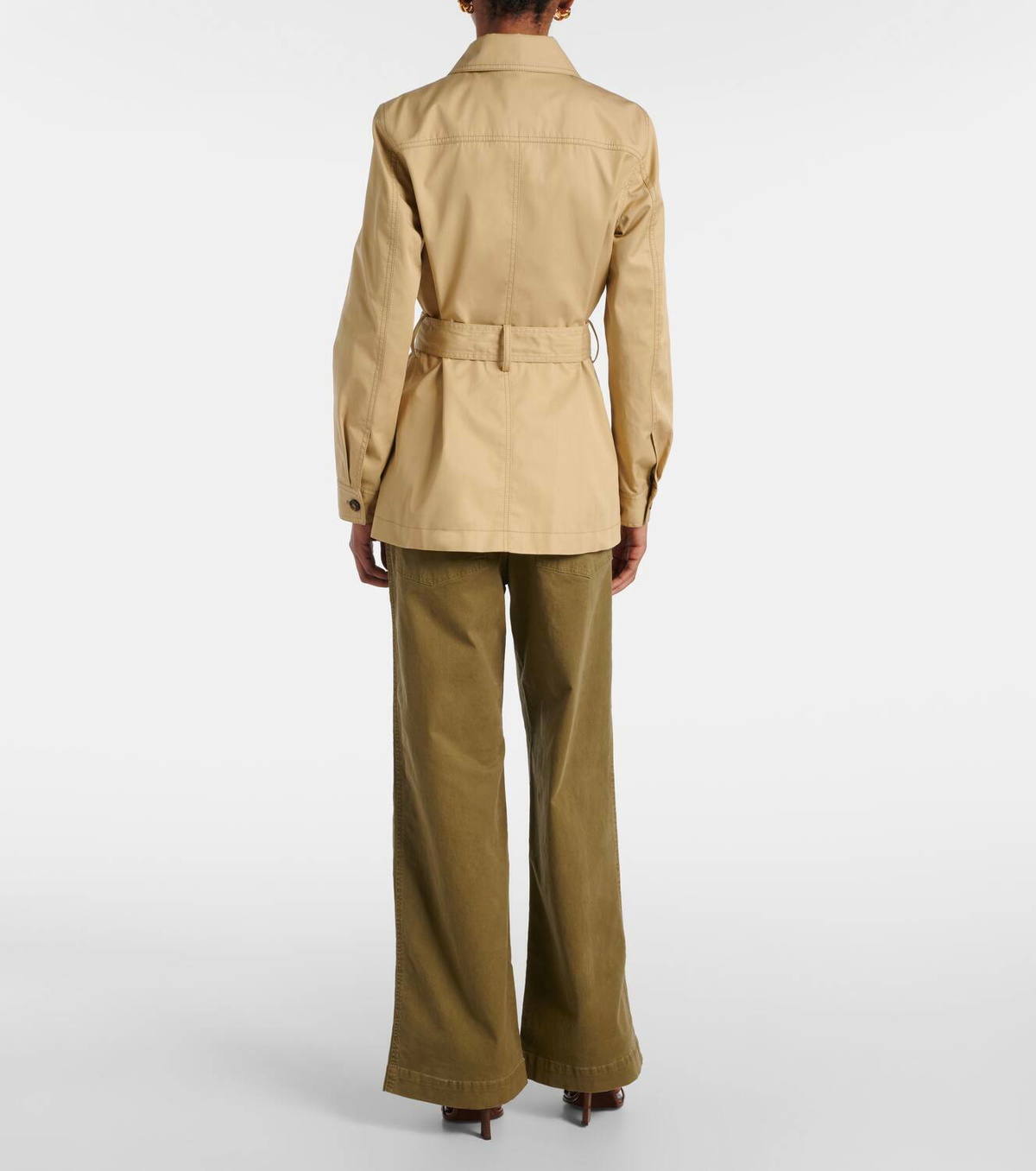 Nili Lotan Mila belted cotton jacket