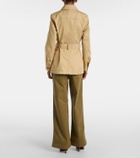 Nili Lotan Mila belted cotton jacket
