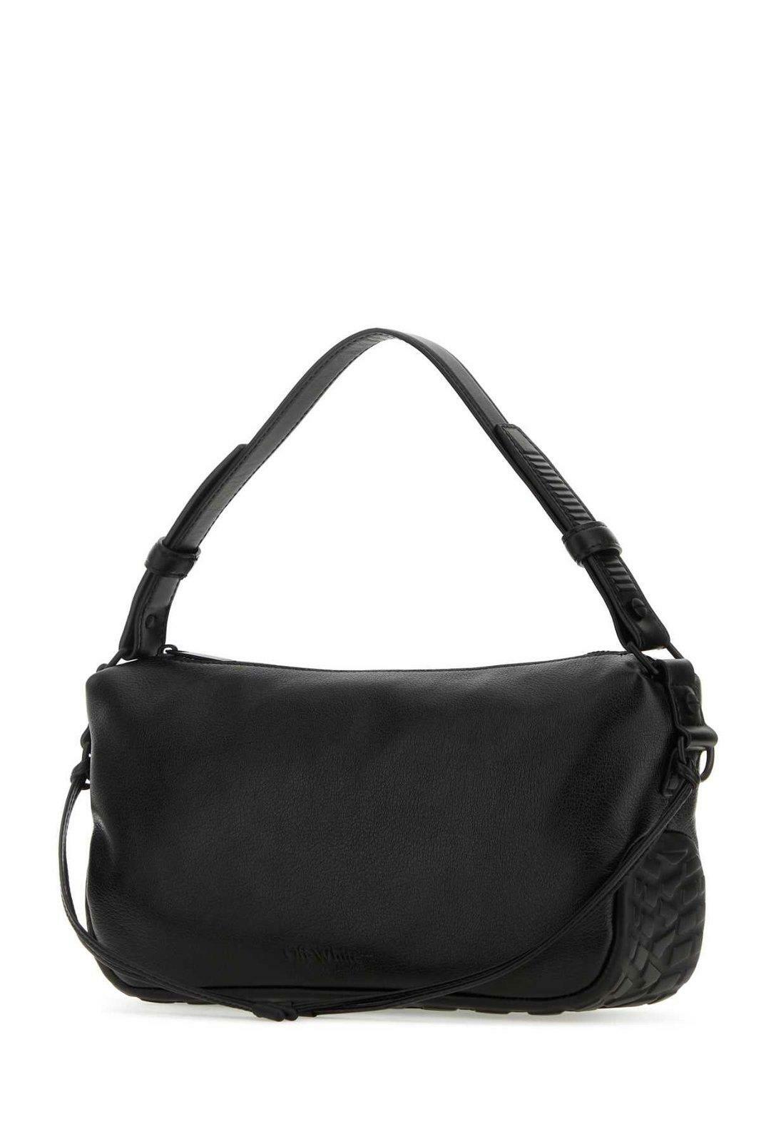 ショルダーバッグ OFF-WHITE BLACK LEATHER BIKER TIRE SHOULDER BAG Off-White Biker Tire Shoulder Bag Off-White
