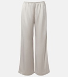 Leset Barb satin wide-leg pants