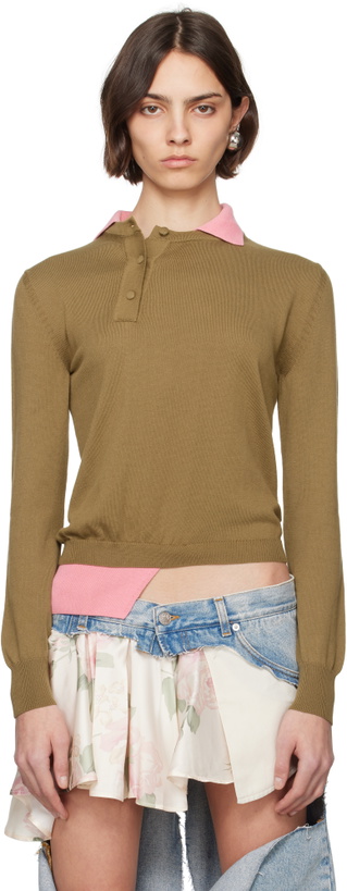 Photo: ALL-IN Beige & Pink Double Polo