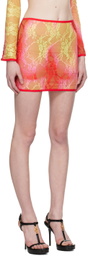 Sinead Gorey Yellow & Red Gradient Miniskirt
