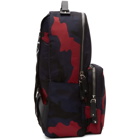 Valentino Navy and Red Valentino Garavani Camo Backpack