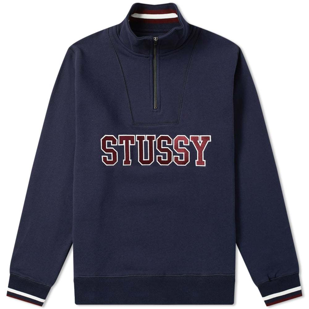 Stussy contrast rib sales mock neck