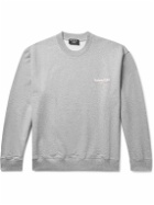 Balenciaga - Logo-Print Cotton-Jersey Sweatshirt - Gray