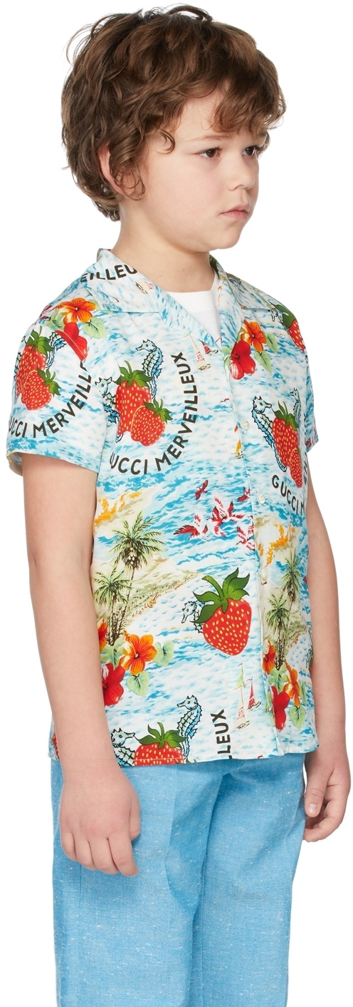 Gucci Multicolor Hawaiian Shirt And Short