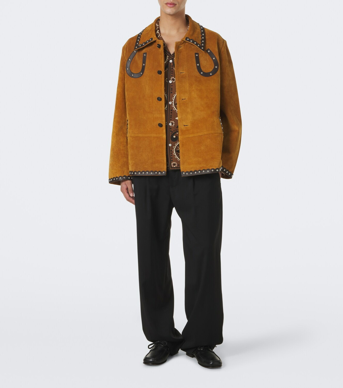 Bode Carson studded suede jacket