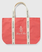 Sporty & Rich Vendome Club Tote Bag Cotton Red - Mens - Tote & Shopping Bags