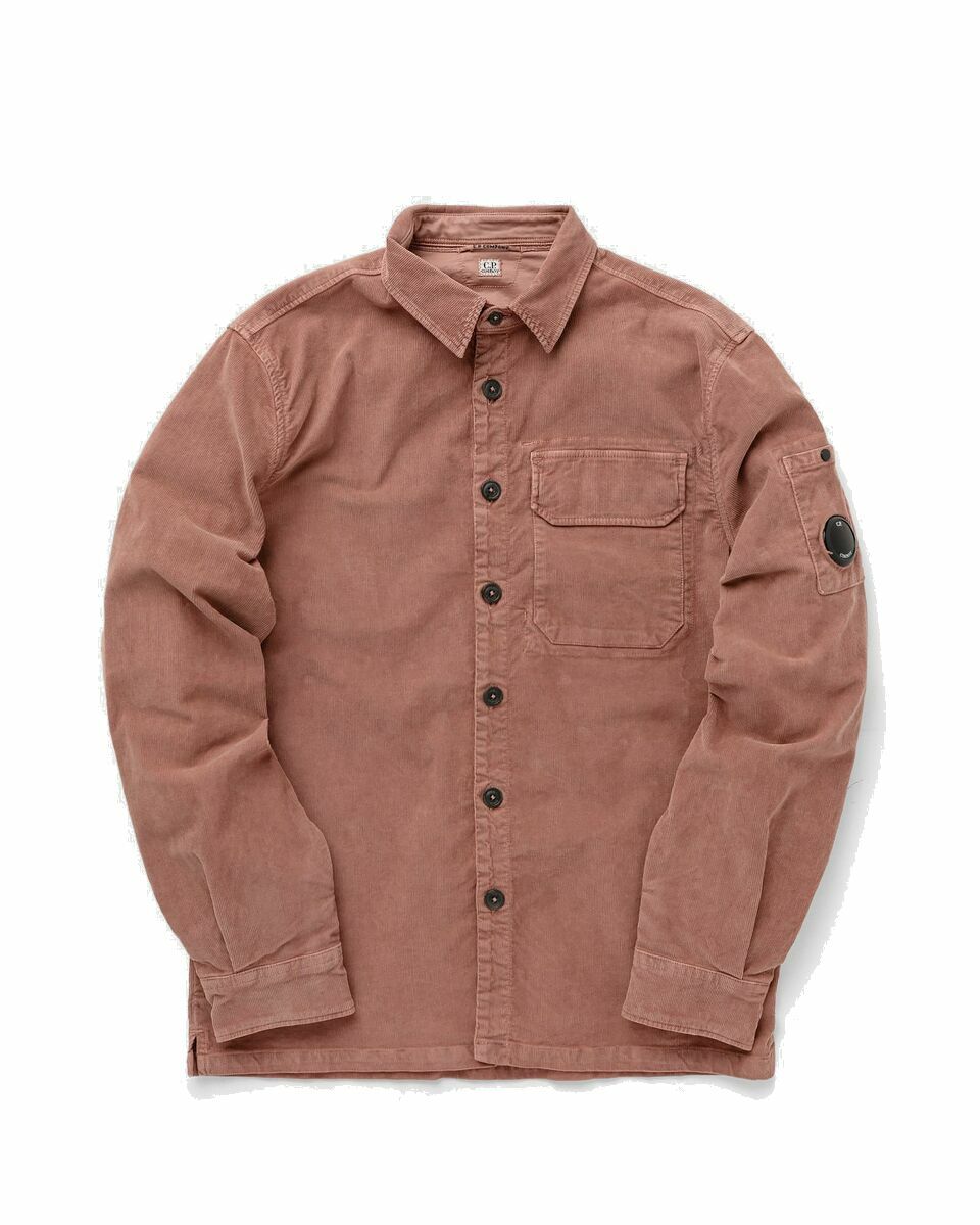 Photo: C.P. Company Corduroy Shirt Red - Mens - Longsleeves