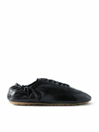 SAINT LAURENT - Lewis Full-Grain Leather Sneakers - Black