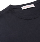 Orlebar Brown - Laughton Knitted Silk and Cotton-Blend T-Shirt - Navy