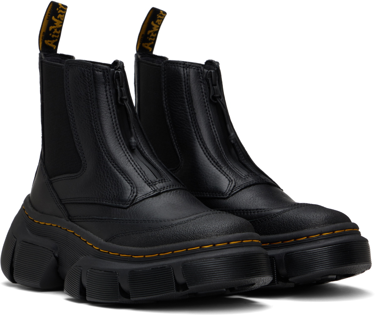 Dr. Martens Black DXML Zip Leather Chelsea Boots Dr. Martens
