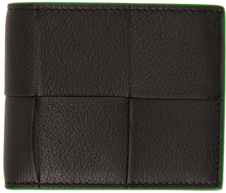 Photo: Bottega Veneta Black Leather Bifold Wallet