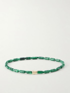 Luis Morais - 14-Karat Gold Agate Beaded Bracelet