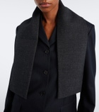 The Row Wool and silk scarf