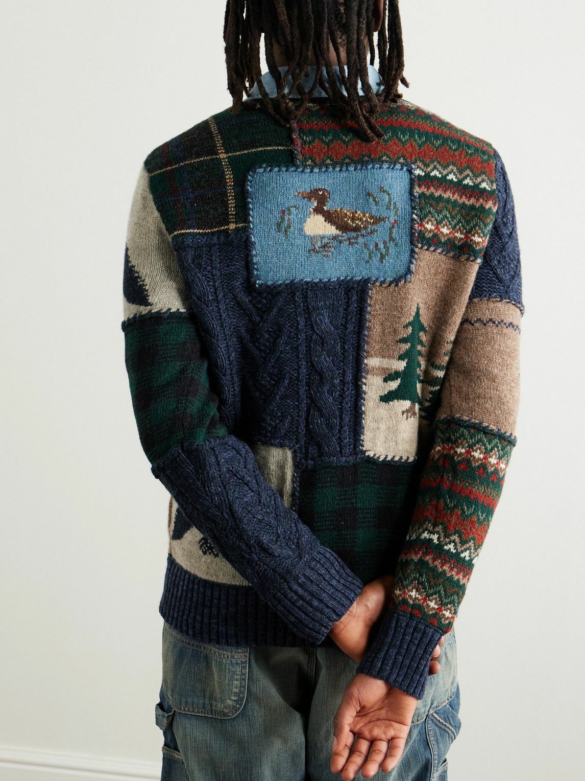 Polo Ralph Lauren - Polo Country Patchwork Jacquard-Knit Wool and