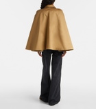 Loewe Caped double-breasted cotton gabardine jacket