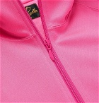 Needles - Glittered Webbing-Trimmed Tech-Jersey Track Jacket - Pink