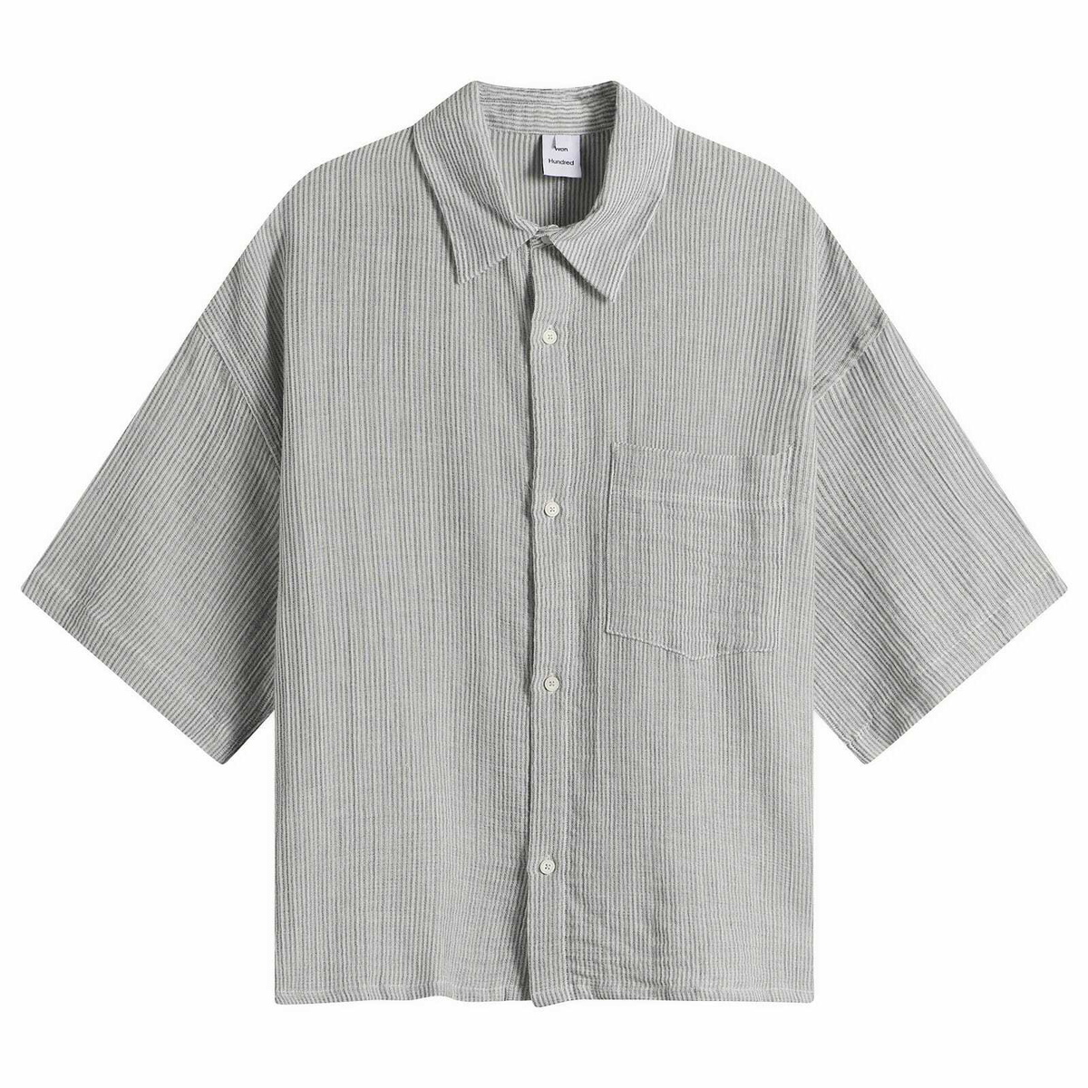 Won Hundred Men's Maza Short Sleeve Shirt in White Combi