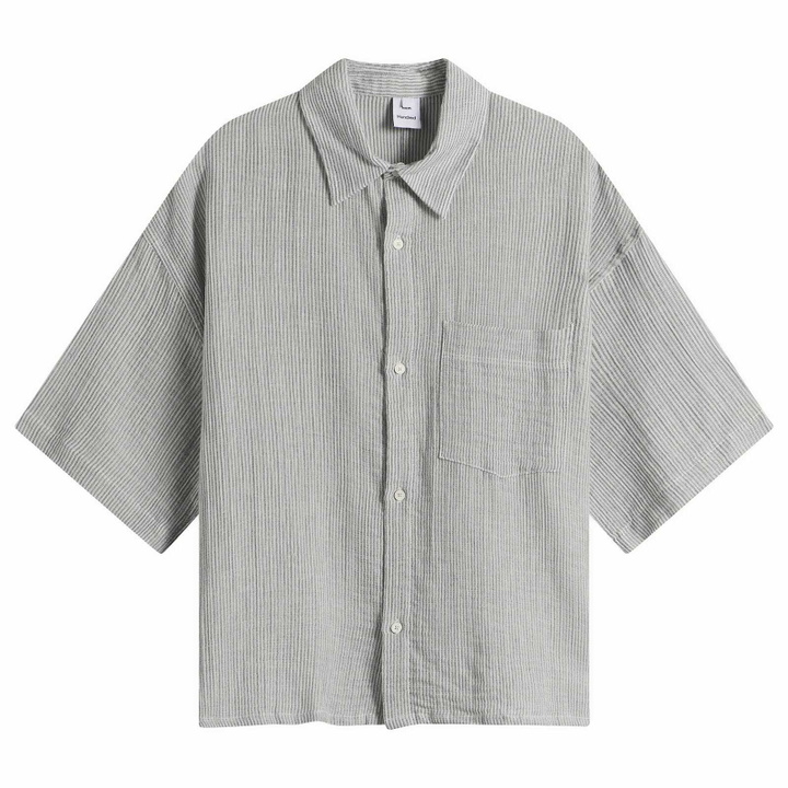 Photo: Won Hundred Men's Maza Short Sleeve Shirt in White Combi