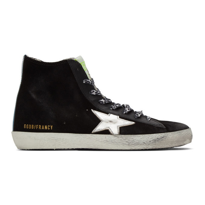 Photo: Golden Goose Black Suede Francy Sneakers