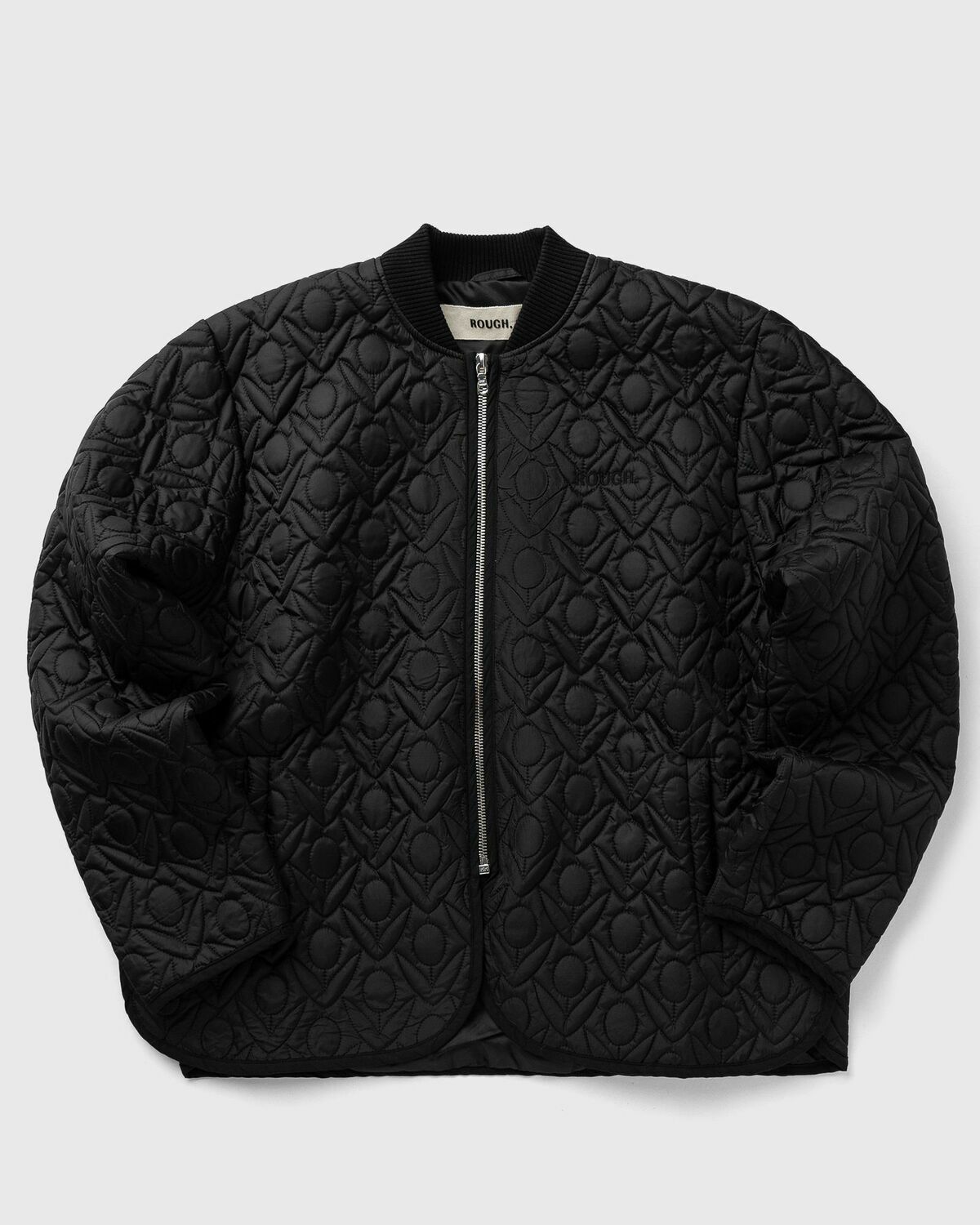 Rough. OLIVE PADDED JACKET Grey Mens Bomber Jacket