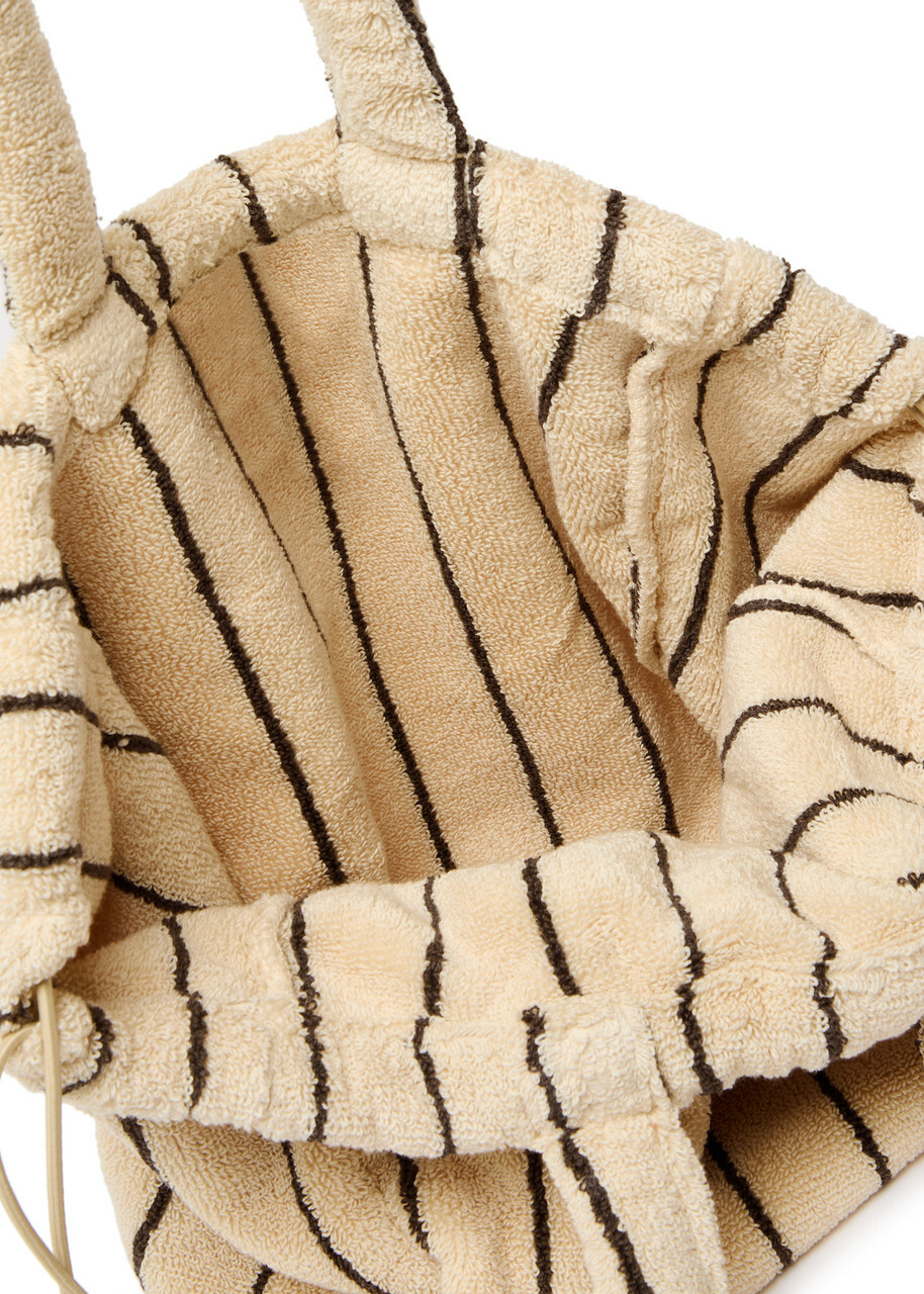 Bongusta Naram Small Striped Terry bag - Cream - One Size