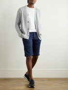Kiton - Straight-Leg Stretch-Cotton Shorts - Blue