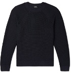 A.P.C. - Slim-Fit Knitted Sweater - Navy
