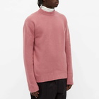 Jil Sander Men's Chunky Crew Knit in Blush