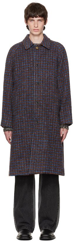Photo: Andersson Bell Blue & Brown Check Coat
