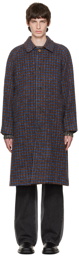 Andersson Bell Blue & Brown Check Coat