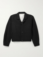 Amomento - Cropped Wool-Blend Jacket - Black