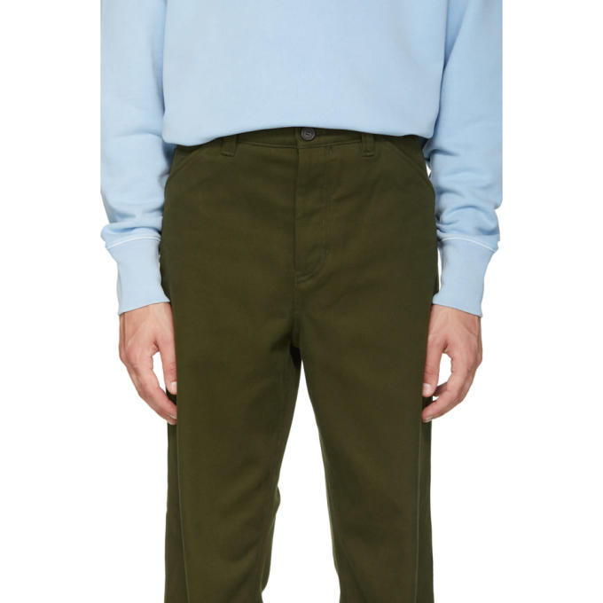 Acne Studios Green Workwear Trousers