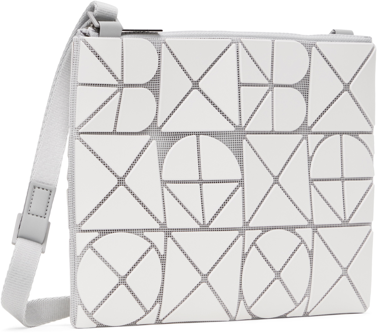 BAO BAO ISSEY MIYAKE White Font Crossbody Bag