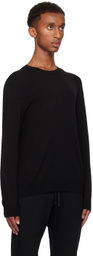 Reigning Champ Black Lightweight Merino Harry Crewneck Sweater