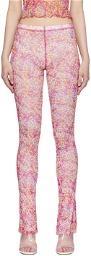 PRISCAVera Pink Nylon Lounge Pants
