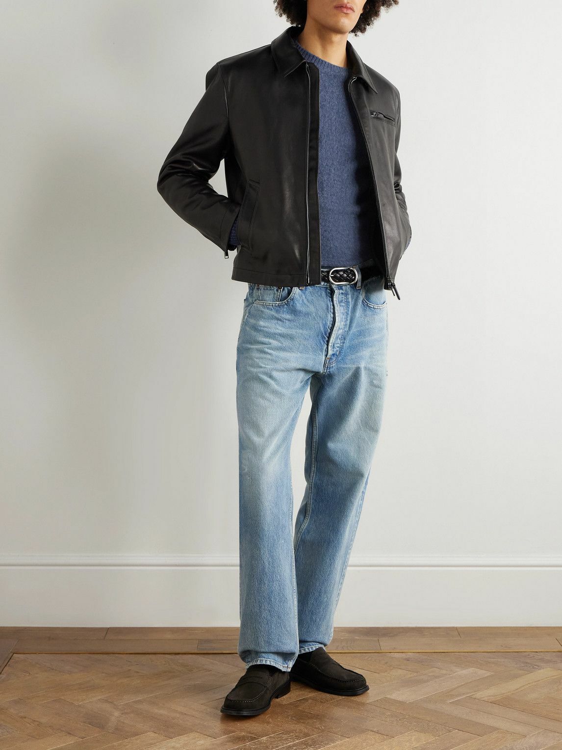 Boglioli - Slim-Fit Wool and Cashmere-Blend Sweater - Blue