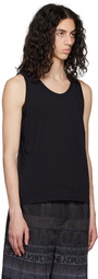 Marina Yee Black Deconstructed Tank Top