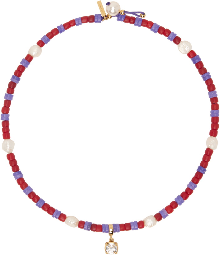 Photo: Wales Bonner Purple & Red Dream Necklace