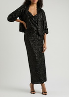 Diane Von Furstenberg Laredo Sequin-embellished Tulle Jacket Black