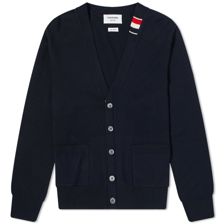 Photo: Thom Browne Jersey Stitch Relaxed Cardigan