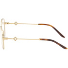 Fendi Gold FF Diamonds Glasses