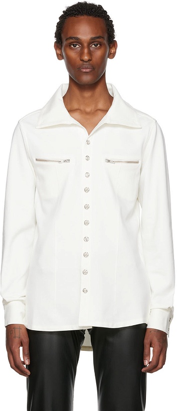 Photo: GmbH White Zip Pocket Shirt