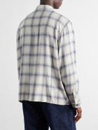 SAGE NATION - Strano Checked Twill Shirt - Blue