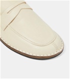 The Row Cary leather penny loafers