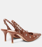 Gianvito Rossi Lydia 70 leather slingback sandals