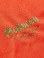 ALEXANDER MCQUEEN - Slim-Fit Logo-Embroidered Cotton-Piqué Polo Shirt - Orange